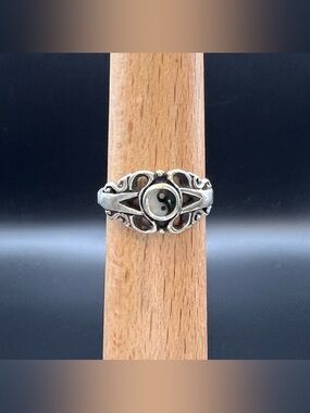 Sterling Silver Ying Yang Ring
